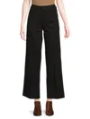 Saks Fifth Avenue Women's Lexie Side Pocket Wide Leg Pants In Black
