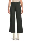Saks Fifth Avenue Women's Lexie Side Pocket Wide Leg Pants In Evergreen