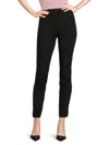 Saks Fifth Avenue Women's Mady Seam Front Slim Pull On Cropped Pants In Black