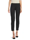 Saks Fifth Avenue Women's Mady Seam Front Slim Pull On Cropped Pants In Dark Grey