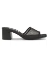 Saks Fifth Avenue Women's Mesh Block-heel Slide Sandals
