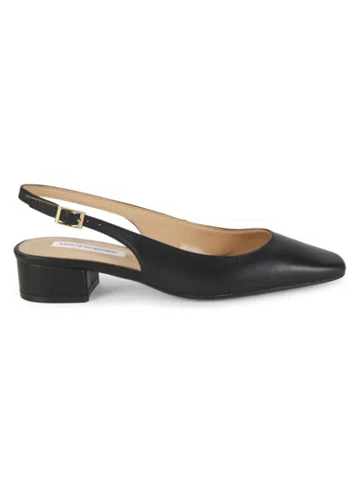 Saks Fifth Avenue Women's Mila 33mm Leather Slingback Pumps In Black