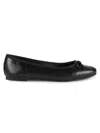 Saks Fifth Avenue Women's Molly Bow Snakeskin Embossed Ballet Flats