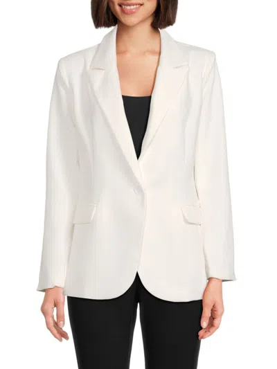 Saks Fifth Avenue Women's Notch Lapel Blazer In White