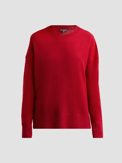Saks Fifth Avenue Women's Oversized Cashmere Raw-vent Sweater In Red