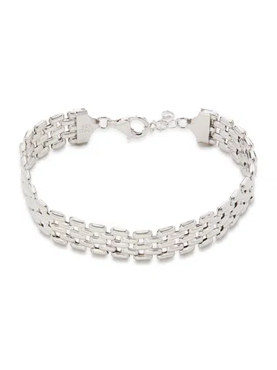 Saks Fifth Avenue Women's Panther Stampato Sterling Silver Bracelet