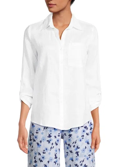 Saks Fifth Avenue Women's Patch Pocket Shirt In White