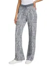 Saks Fifth Avenue Women's Patchwork Jacquard Knit Pants In Gray