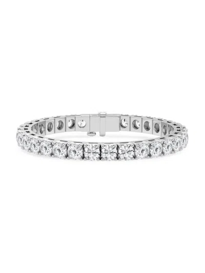 Saks Fifth Avenue Women's Platinum & Lab-grown Diamond 4-prong Tennis Bracelet In 20 Tcw