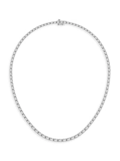 Saks Fifth Avenue Women's Platinum & Lab-grown Diamond Tennis Necklace In 22 Tcw