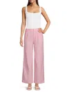 Saks Fifth Avenue Women's Pleated 100% Linen Classic Fit Trousers