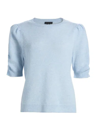 Saks Fifth Avenue Women's Pleated Cashmere Sweater In Blue