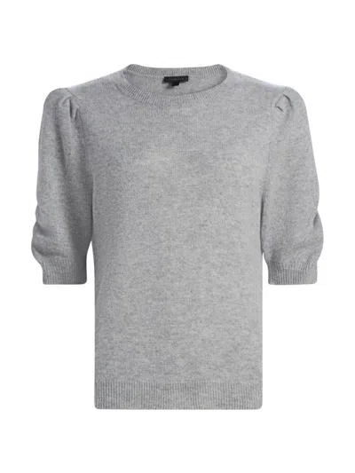 Saks Fifth Avenue Women's Pleated Cashmere Sweater In Gray