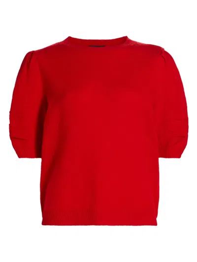 Saks Fifth Avenue Women's Pleated Cashmere Sweater In Red