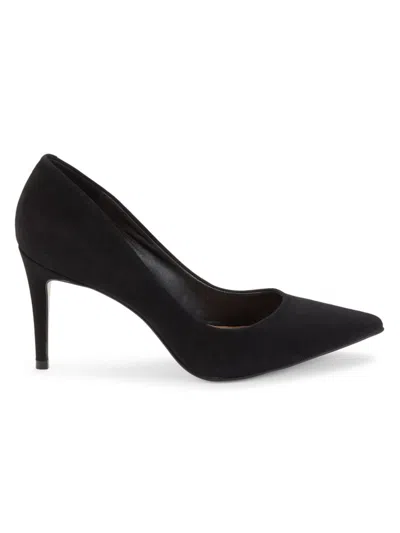 Saks Fifth Avenue Women's Point Toe Suede Pumps In Black