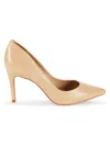 Saks Fifth Avenue Women's Point Toe Suede Pumps In Mestico Cream