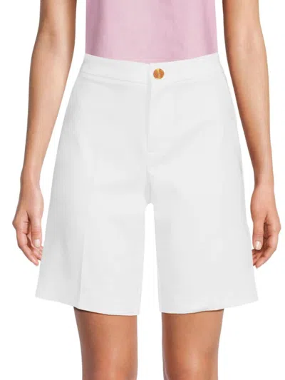Saks Fifth Avenue Women's Power Stretch Solid Shorts In White
