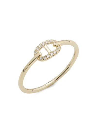 Saks Fifth Avenue Women's Private Label 14k Yellow Gold & 0.04 Tcw Diamond Ring