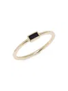 Saks Fifth Avenue Women's Private Label 14k Yellow Gold & 0.08 Tcw Onyx Ring In Gold