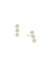 Saks Fifth Avenue Women's Private Label 14k Yellow Gold & 0.24 Tcw Lab-grown Diamond Stud Earrings In Silver