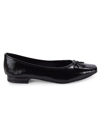 Saks Fifth Avenue Women's Sabine Leather Ballet Flats In Black Pate