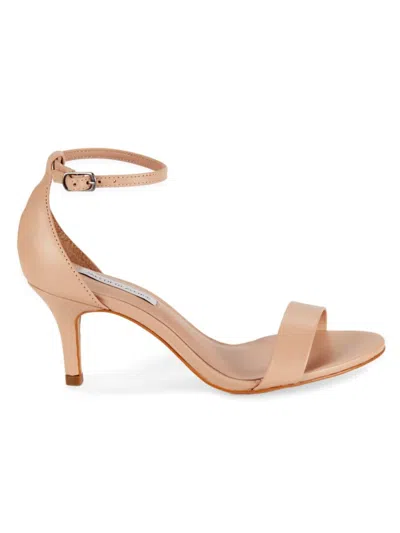 Saks Fifth Avenue Women's Sadie Leather Kitten Heel Sandals In Beige