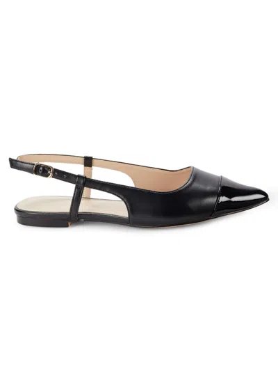 Saks Fifth Avenue Women's Samantha Two Tone Mules In Black
