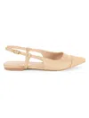 Saks Fifth Avenue Women's Samantha Two Tone Mules In Natural