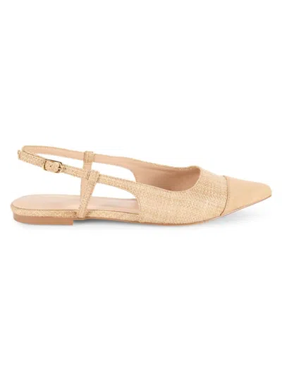 Saks Fifth Avenue Women's Samantha Two Tone Mules In Natural