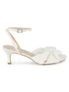 Saks Fifth Avenue Women's Sammy 55mm Heeled Leather Sandals In White