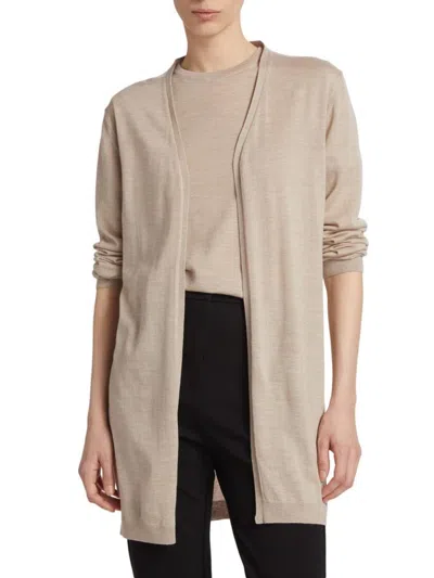 Saks Fifth Avenue Women's Sand Merino Wool Cardigan