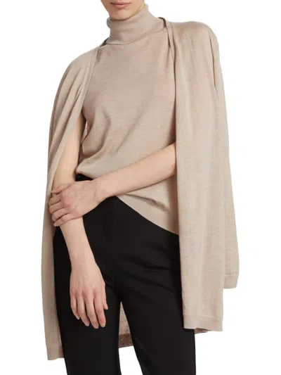 Saks Fifth Avenue Women's Sand Merino Wool Sleeveless Top
