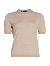 Saks Fifth Avenue Women's Sand Merino Wool T-shirt