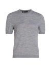 Saks Fifth Avenue Women's Sand Merino Wool T-shirt In Grey