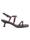 Saks Fifth Avenue Women's Sara 50mm Bow Leather Sandals