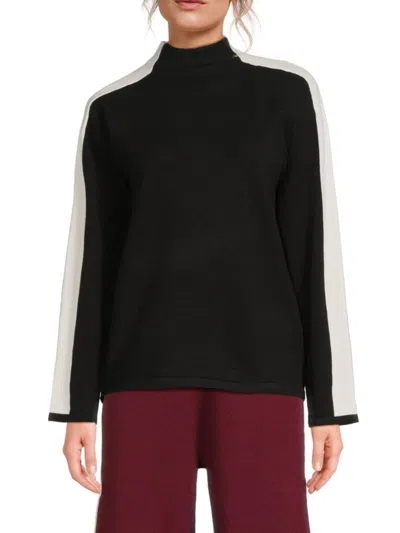 Saks Fifth Avenue Women's Side Stripe Funnel Sweater In Multi
