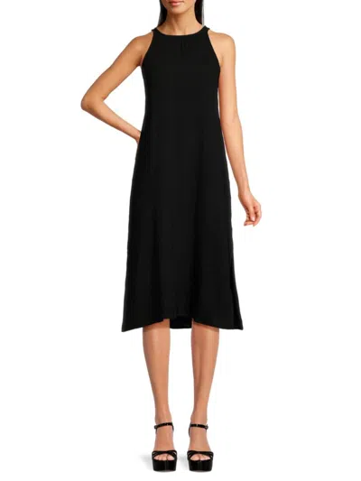Saks Fifth Avenue Women's Sleeveless Midi Dress In Black