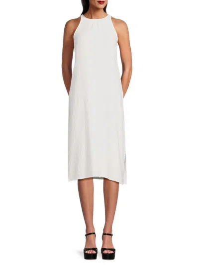 Saks Fifth Avenue Women's Sleeveless Midi Dress In White