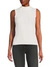 Saks Fifth Avenue Women's Solid Sleeveless Sweater In White