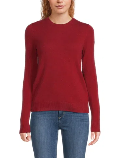 Saks Fifth Avenue Women's Solid 100% Cashmere Sweater In Red