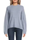 Saks Fifth Avenue Women's Solid 100% Cashmere Sweatshirt In Blue