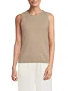 Saks Fifth Avenue Women's Solid 100% Cashmere Tank In Brown