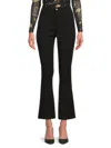 Saks Fifth Avenue Women's Solid Flare Pants In Black