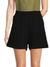 Saks Fifth Avenue Women's Solid Pull On Shorts In Black