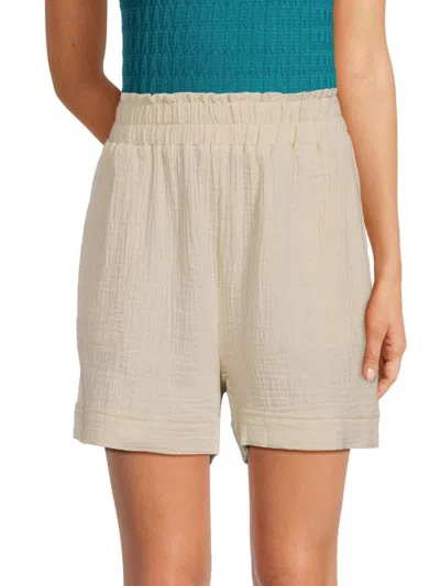 Saks Fifth Avenue Women's Solid Pull On Shorts In Sand Dune