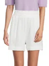 Saks Fifth Avenue Women's Solid Pull On Shorts In White