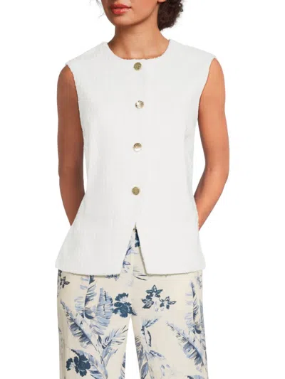 Saks Fifth Avenue Women's Solid Textured Vest