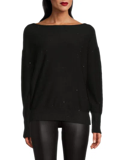 Saks Fifth Avenue Women's Sparkle Sweater In Black
