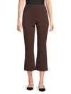 Saks Fifth Avenue Women's Stella Flared Cropped Pants In Brown