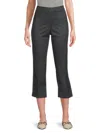 Saks Fifth Avenue Women's Stella Herringbone Cropped Pants In Black